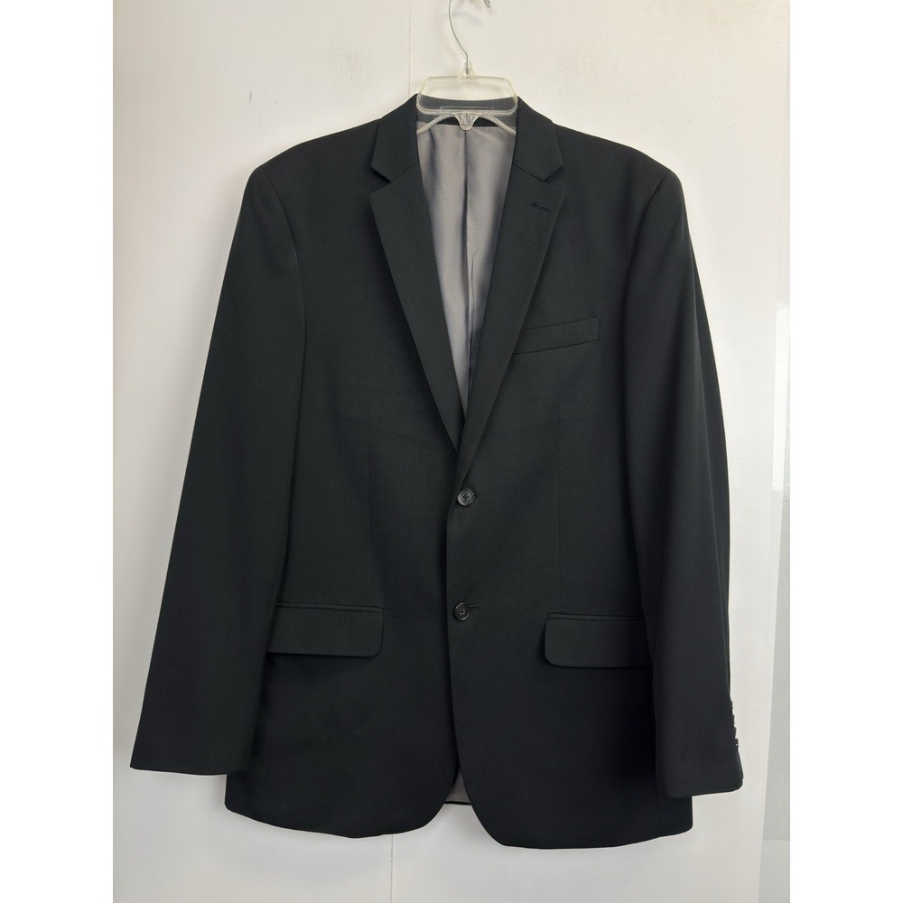JF J. Ferrar Modern Fit Black Blazer Men's 40L Sport Coat‎ Jacket 2-Button